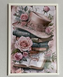 stampe shabby incluse di cornici