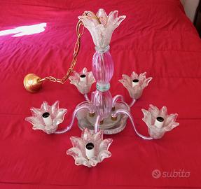 Lampadario in  vetro di Murano 
