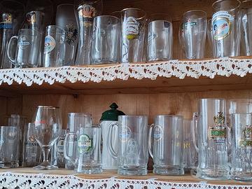 raccolta di bicchieri di birra tutti nuovi