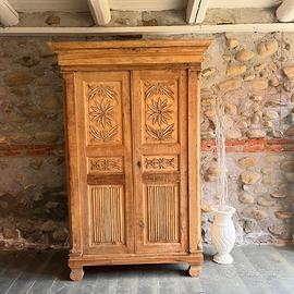 🪵 Antico Armadio Piemontese Fine '800 – Quercia