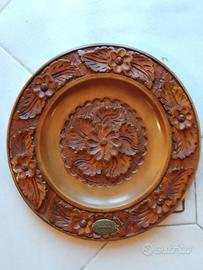 Anticio Vassoio  in Legno Intarziato