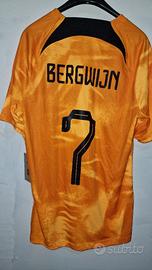 Men's Nike Bergwijn Netherlands Home Jersey 2022