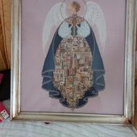 Quadro Angelo dell'Amore punto croce