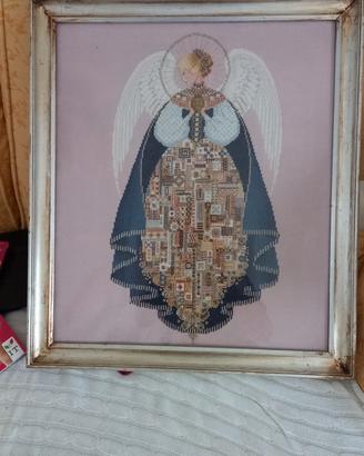 Quadro Angelo dell'Amore punto croce