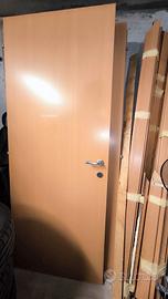 porta porte legno battiscopa rovere  80 x 210