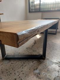 Tavolo in legno di briccole veneziane 380x100cm