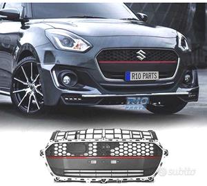 GRIGLIA PER SUZUKI SWIFT VI 17- NERO CROMATO