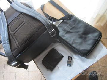 BORSELLO + ZAINO +PORTA CARTE-C ORIGINALE PIQUADRO