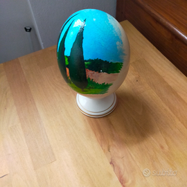 Uovo di struzzo dipinto