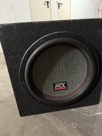 Subwoofer mtx 38cm con box chiuso