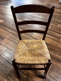 Sedia in faggio impagliata