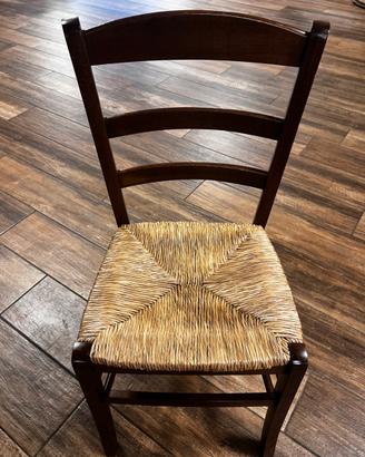 Sedia in faggio impagliata