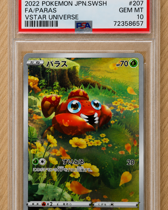 Carta Pokemon Paras 207/172 PSA 10 VSTAR Universe