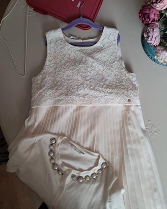 abito +bolero cerimonia cresima comunione