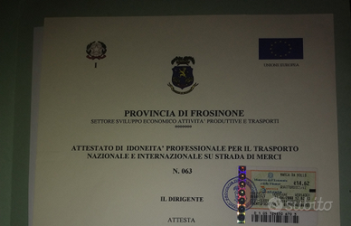 Gestore dei trasporti merci conto terzi (preposto)