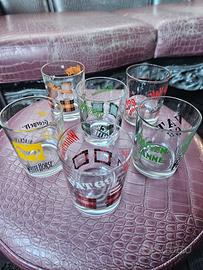 servizio 6 bicchieri liquore vintage 