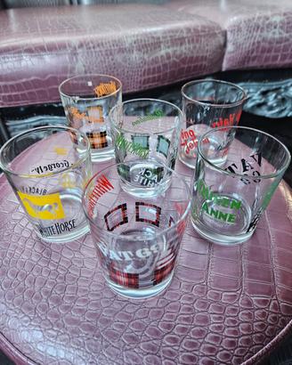 servizio 6 bicchieri liquore vintage 