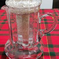 Caraffa in vetro con contenitore portaghiaccio