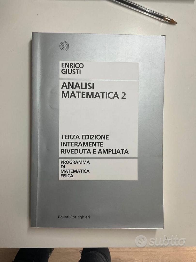 Analisi Matematica 2, E. Giusti, Boringhieri - Libri e Riviste In vendita a  Teramo