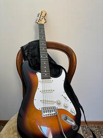 Chitarra elettrica con amplificatore