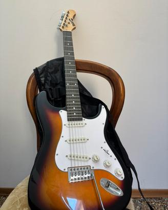 Chitarra elettrica con amplificatore