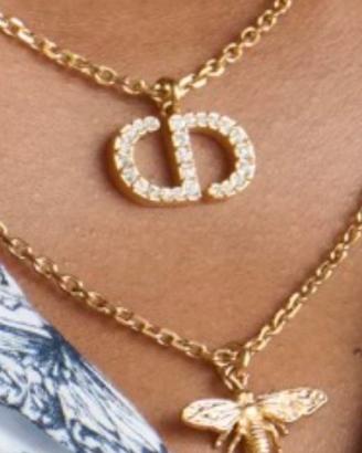 Collana Christian Dior petit CD Bee