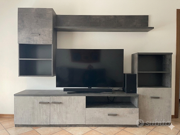 Parete attrezzata moderna + Credenza / Madia