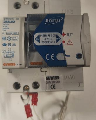 GEWISS DIFFERENZIALE TIPO A GW90961+RESTART