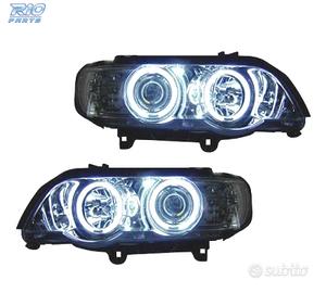 FARI BMW X5 E53 99-03 ANGEL EYES CCFL CROMATI