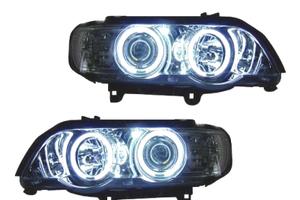 FARI BMW X5 E53 99-03 ANGEL EYES CCFL CROMATI