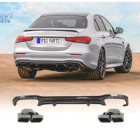 DIFFUSORE MERCEDES W213 4P LOOK AMG E63 + TERMINAL