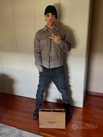 Giacca Trap Streetwear Zip Grigia