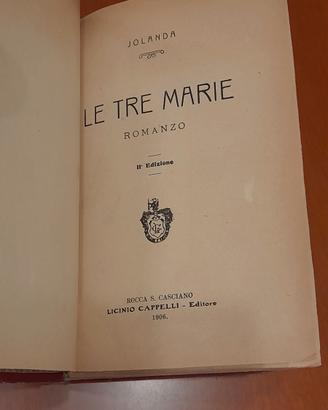 Le tre Marie", scritto dall'autrice italiana Jolan