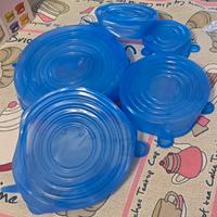 Tappi in silicone per coprire ciotole o barattoli 