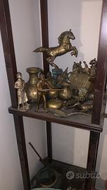 Collezione statue bronzo/ ottone massiccio vintage