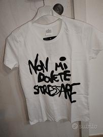 T-shirt con scritta ironica nuova - S - Lotto 3 pz
