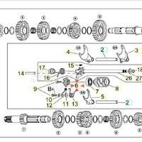 Rocchetto desmodromico Aprilia Caponord 1000 AP025