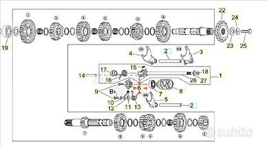 Rocchetto desmodromico Aprilia Caponord 1000 AP025