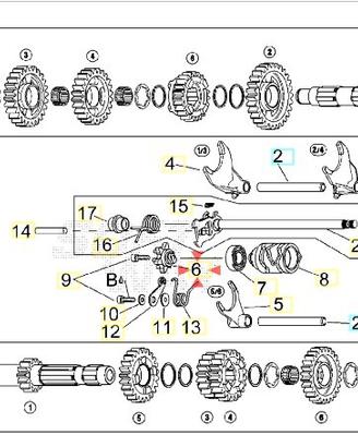 Rocchetto desmodromico Aprilia Caponord 1000 AP025