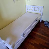 Letto per Bambini con Sponda e Materasso