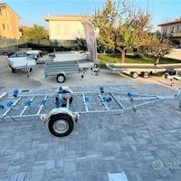 Rimorchio carrello per barca da 1300Kg totali