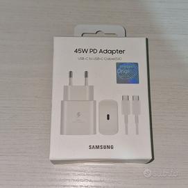 Caricabatterie Samsung 45w con filo incluso bianco