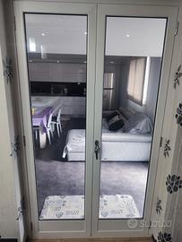 Porta in alluminio da esterno con vetri camera