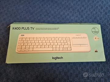 Tastiera Wireless Logitech K400 Plus TV - Bianca