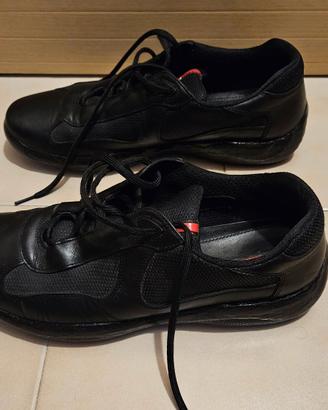 scarpe PRADA America's Cup PELLE nere TG 10 (44)