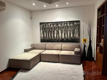 🛋️ Divano angolare modulare – Elegante e spazioso