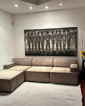 🛋️ Divano angolare modulare – Elegante e spazioso