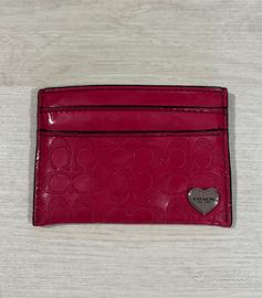 Portacarte fucsia Coach