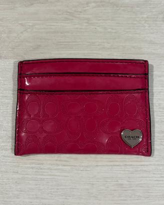 Portacarte fucsia Coach