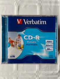 CD- R Verbatim set n. 10 pezzi stampabili